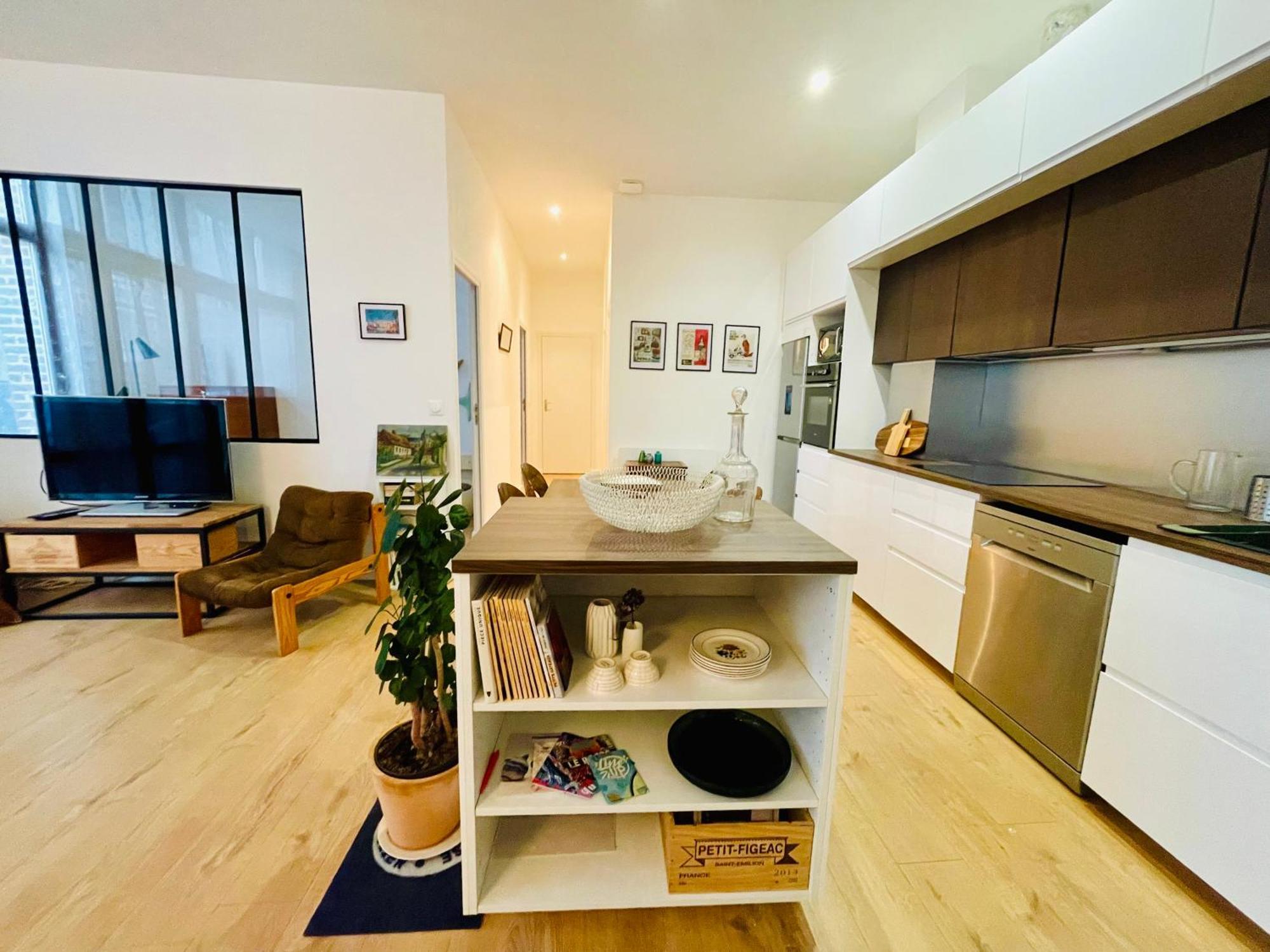 Liberte - Grand Appartement 4 Pers Avec Parking Lille Centre Exterior foto